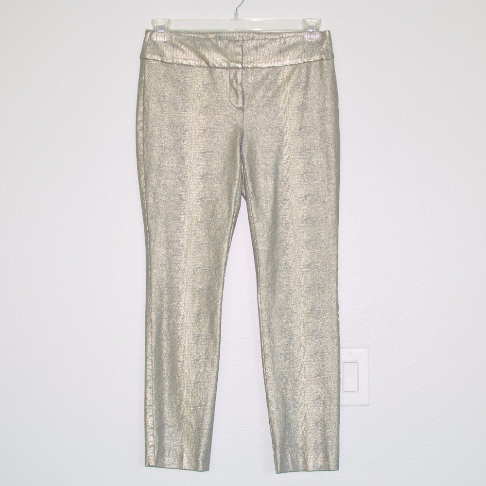 Alfani stretch snake print silvery jegging 6 P